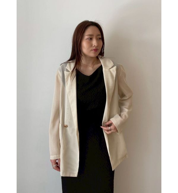 LAGUNAMOON「【追加生産】メッシュダブルテーラージャケット」|テーラードジャケット|