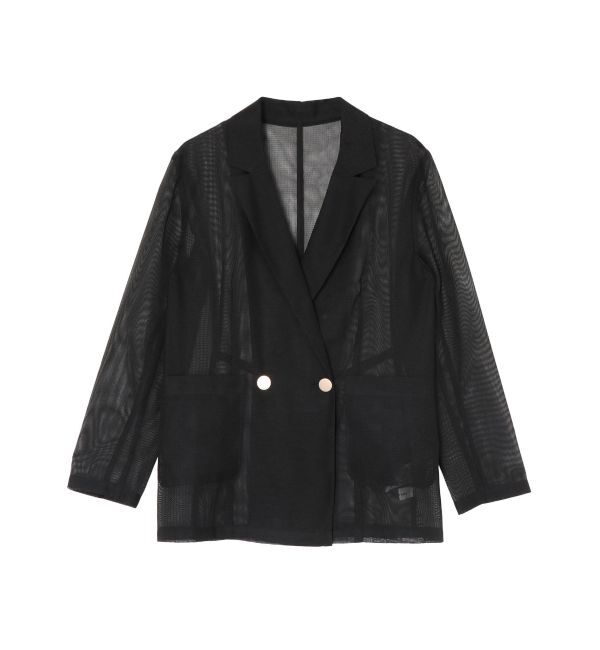 LAGUNAMOON「【追加生産】メッシュダブルテーラージャケット」|テーラードジャケット|