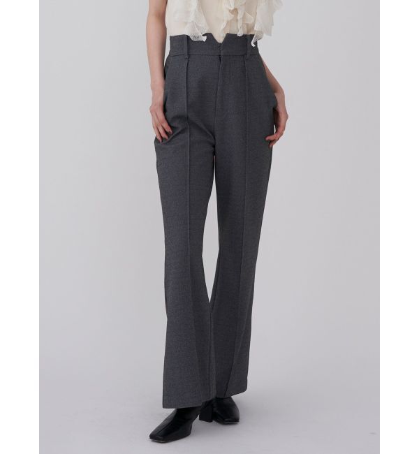 LAGUNAMOON「ストレッチジャージーセミフレアパンツ」|その他|チャコールグレー