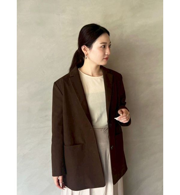 LAGUNAMOON「スエードライクジャケット」|テーラードジャケット|