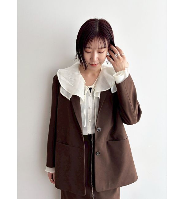 LAGUNAMOON「スエードライクジャケット」|テーラードジャケット|