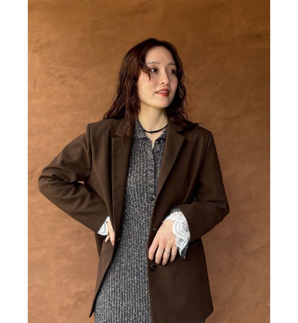 LAGUNAMOON「スエードライクジャケット」|テーラードジャケット|