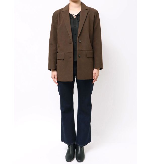 LAGUNAMOON「スエードライクジャケット」|テーラードジャケット|