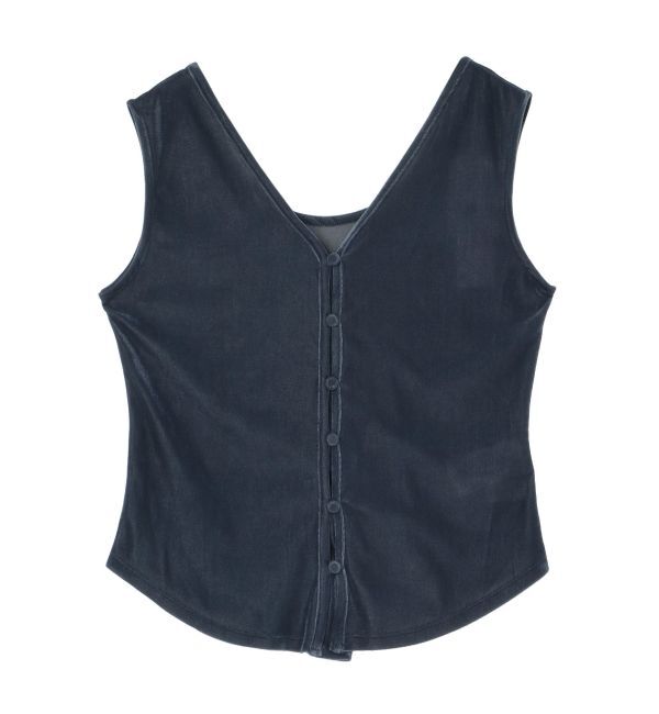 LAGUNAMOON「2WAYライトベロアタンク」|タンクトップ|