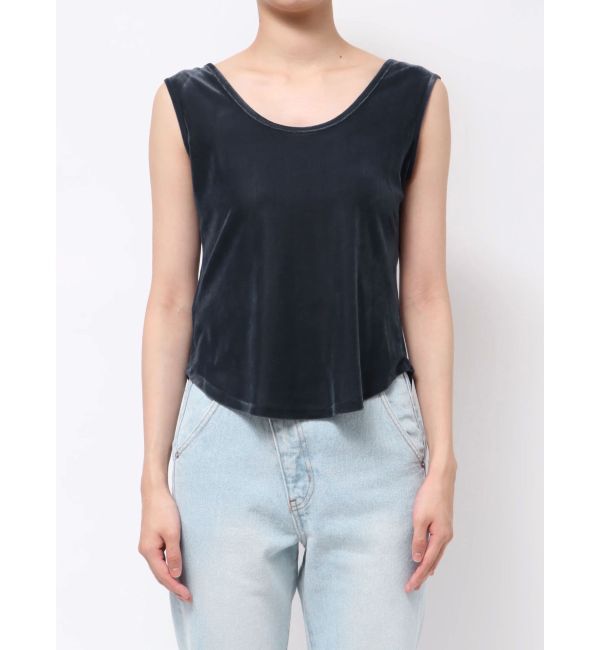 LAGUNAMOON「2WAYライトベロアタンク」|タンクトップ|