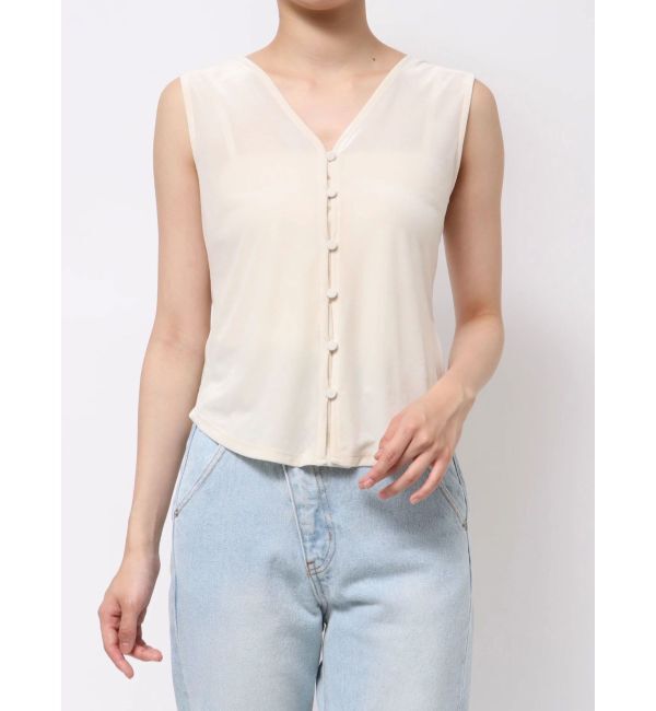 LAGUNAMOON「2WAYライトベロアタンク」|タンクトップ|