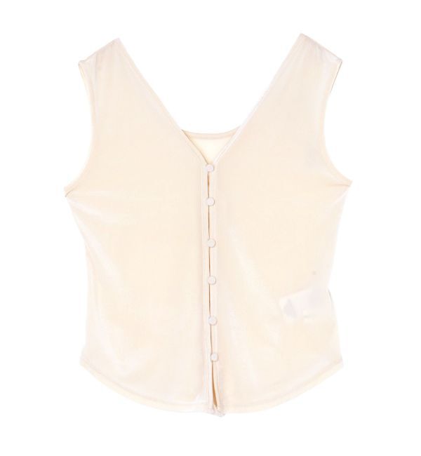 LAGUNAMOON「2WAYライトベロアタンク」|タンクトップ|