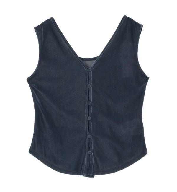 LAGUNAMOON「2WAYライトベロアタンク」|タンクトップ|