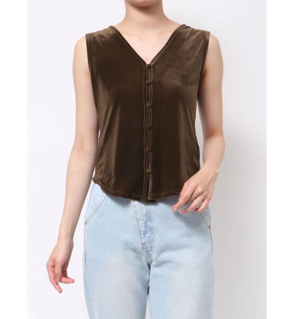 LAGUNAMOON「2WAYライトベロアタンク」|タンクトップ|