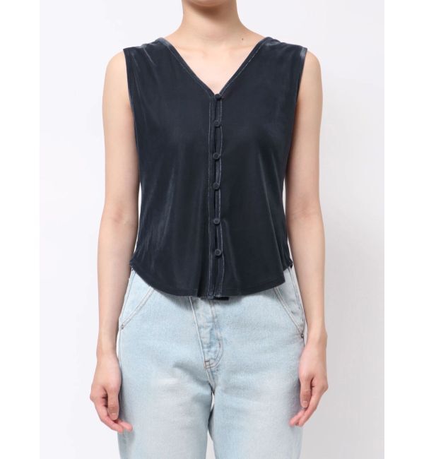 LAGUNAMOON「2WAYライトベロアタンク」|タンクトップ|