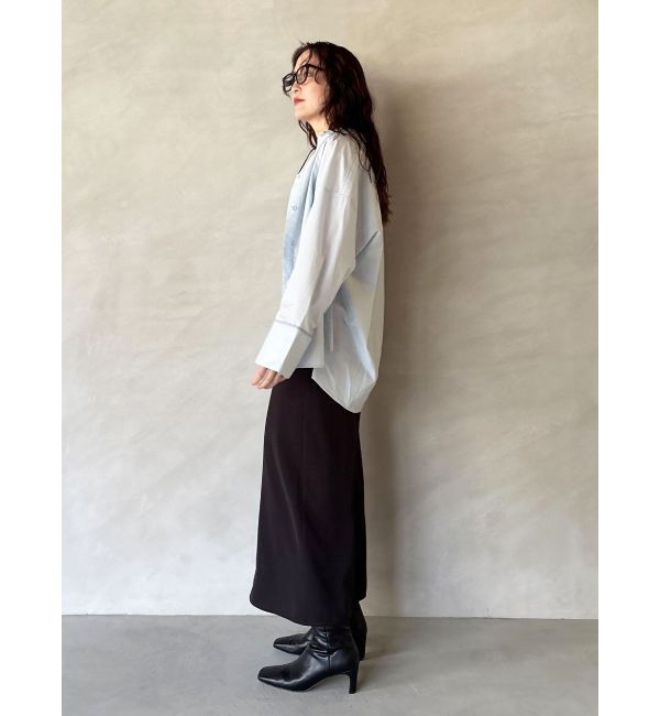 LAGUNAMOON「バイカラーワイドスリーブハートボタンシャツ」|シャツ・ブラウス|
