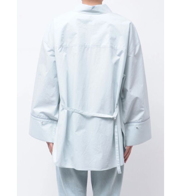 LAGUNAMOON「バイカラーワイドスリーブハートボタンシャツ」|シャツ・ブラウス|