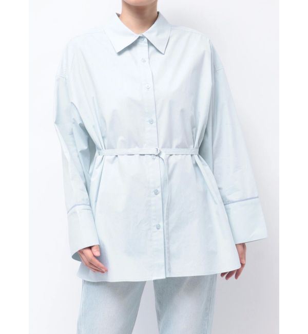 LAGUNAMOON「バイカラーワイドスリーブハートボタンシャツ」|シャツ・ブラウス|