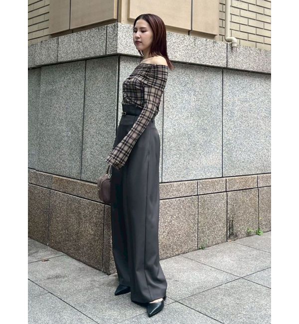 LAGUNAMOON「フレアスリーブオフショルチュールトップス」|Tシャツ・カットソー|