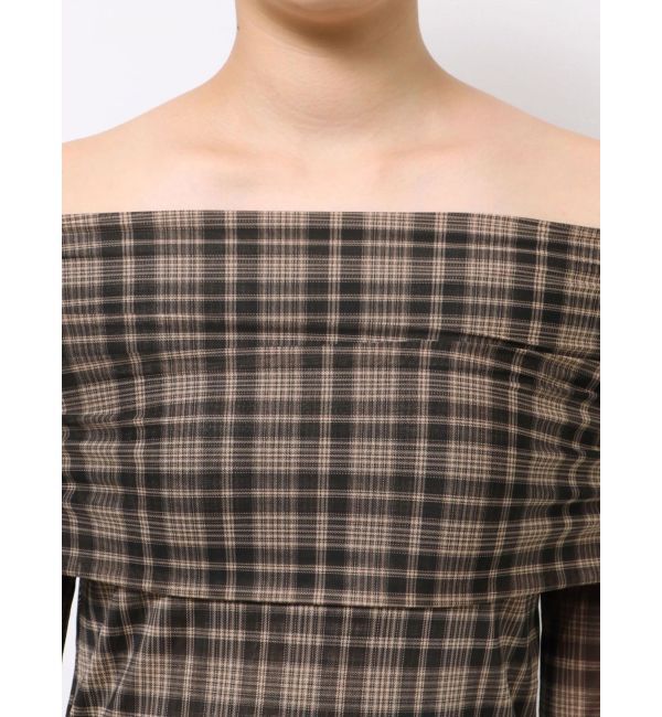 LAGUNAMOON「フレアスリーブオフショルチュールトップス」|Tシャツ・カットソー|