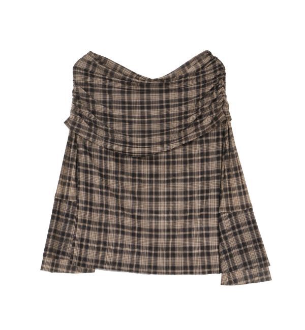 LAGUNAMOON「フレアスリーブオフショルチュールトップス」|Tシャツ・カットソー|