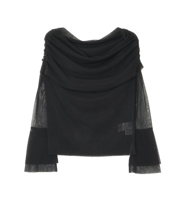 LAGUNAMOON「フレアスリーブオフショルチュールトップス」|Tシャツ・カットソー|