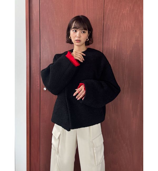 LAGUNAMOON「【REVIVAL】ボアブルゾン」|ブルゾン・スタジャン|