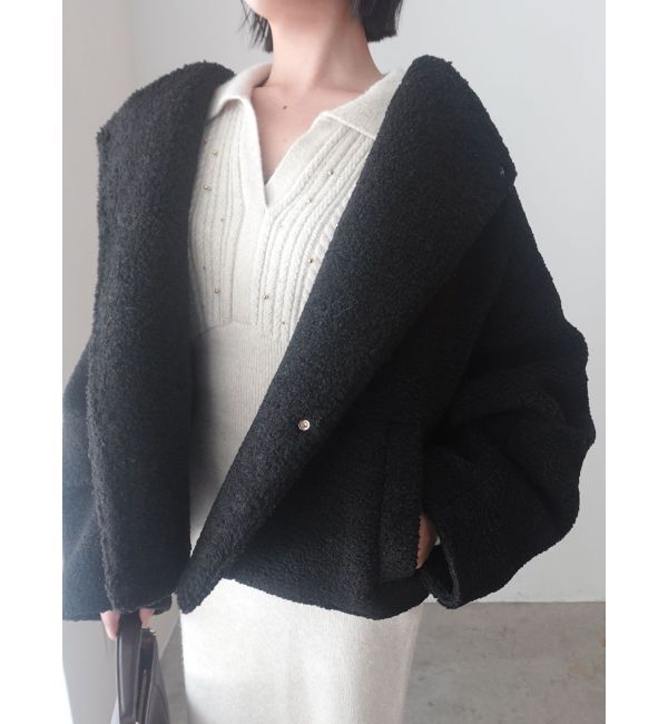 LAGUNAMOON「【REVIVAL】ボアブルゾン」|ブルゾン・スタジャン|