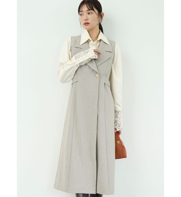 LAGUNAMOON「メタルボタンテーラードジャンパースカート」|ジャンパースカート|