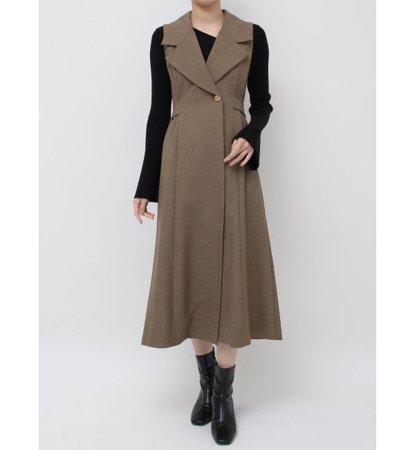 LAGUNAMOON「メタルボタンテーラードジャンパースカート」|ジャンパースカート|