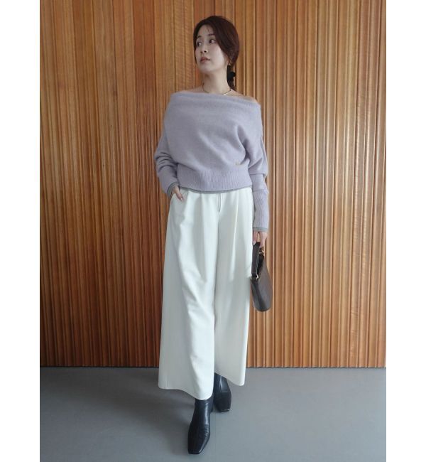 LAGUNAMOON「フォックスブレンドオフショルニットプルオーバー」|ニット・セーター|