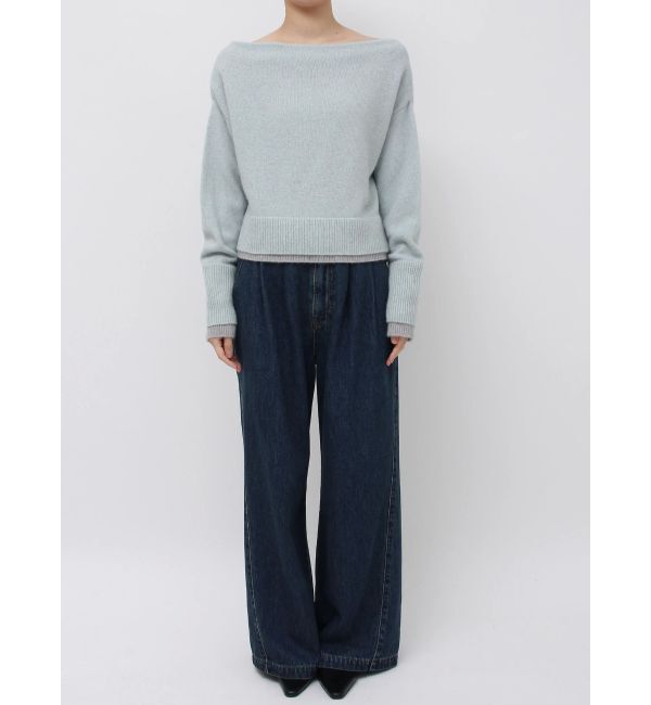 LAGUNAMOON「フォックスブレンドオフショルニットプルオーバー」|ニット・セーター|