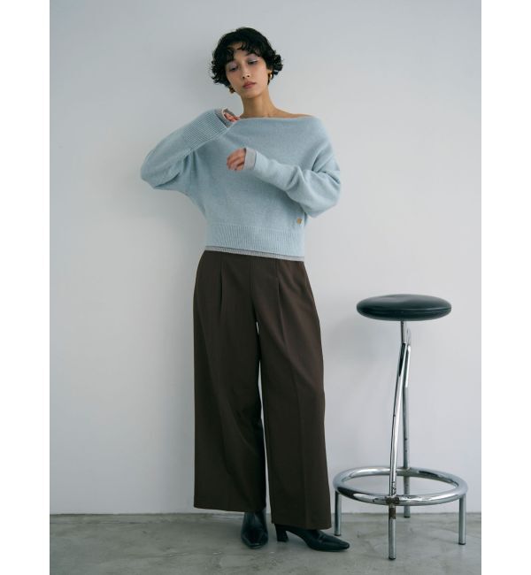 LAGUNAMOON「フォックスブレンドオフショルニットプルオーバー」|ニット・セーター|