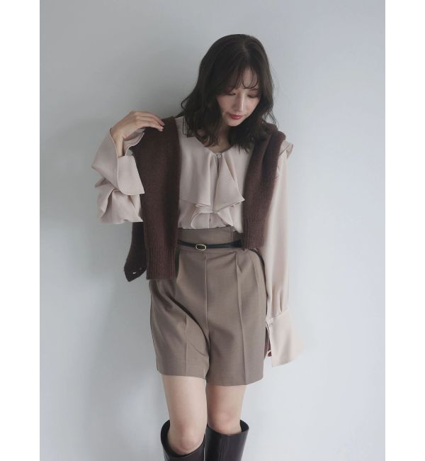 LAGUNAMOON「クレープフリルブラウス」|シャツ・ブラウス|