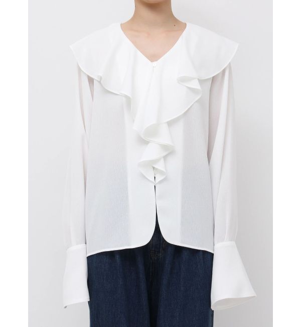 LAGUNAMOON「クレープフリルブラウス」|シャツ・ブラウス|