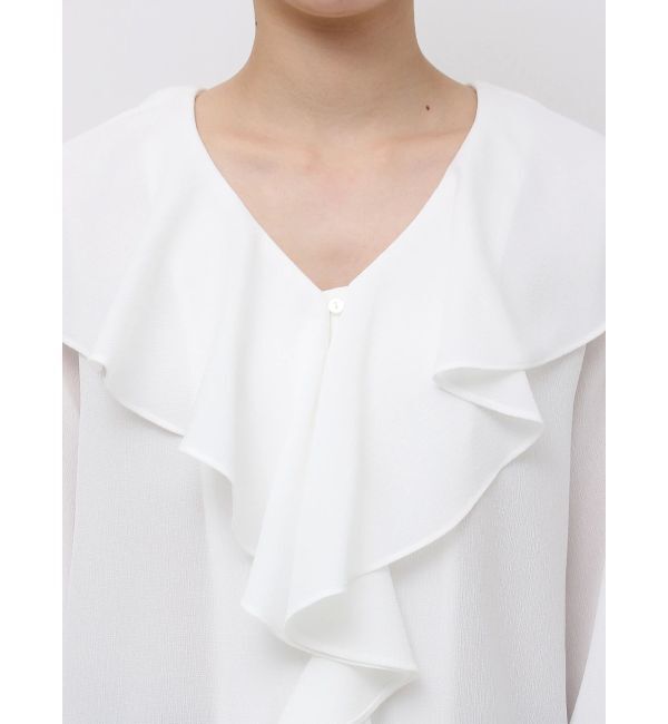 LAGUNAMOON「クレープフリルブラウス」|シャツ・ブラウス|