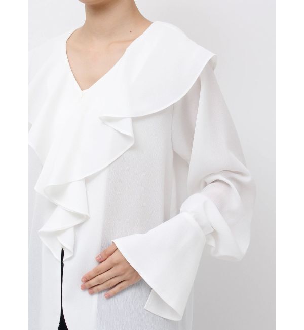 LAGUNAMOON「クレープフリルブラウス」|シャツ・ブラウス|