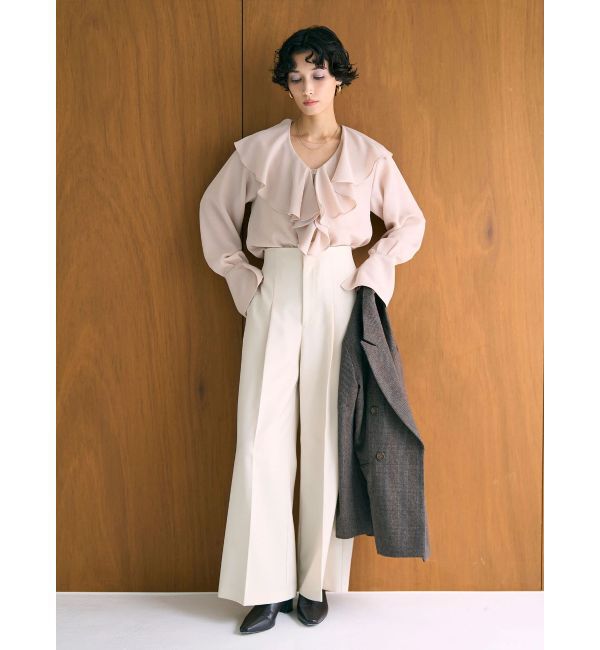 LAGUNAMOON「クレープフリルブラウス」|シャツ・ブラウス|