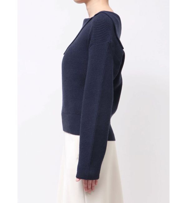 LAGUNAMOON「アシンメトリーカラーニットプルオーバー」|ニット・セーター|