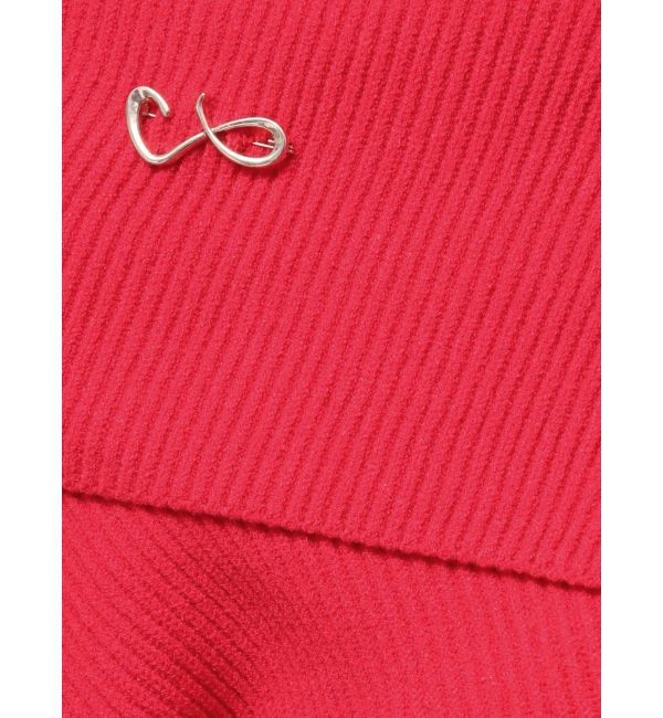 LAGUNAMOON「アシンメトリーカラーニットプルオーバー」|ニット・セーター|