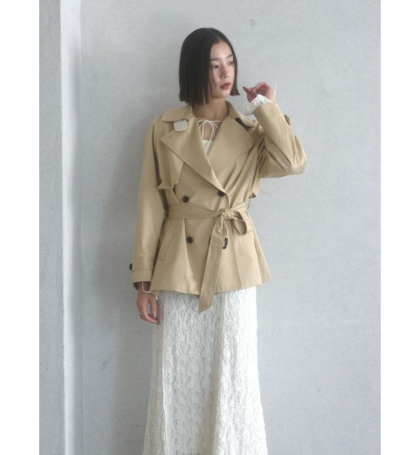 LAGUNAMOON「ミディアムトレンチコート」|トレンチコート|