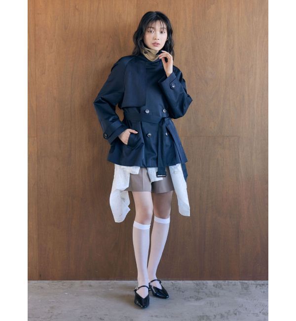 LAGUNAMOON「ミディアムトレンチコート」|トレンチコート|