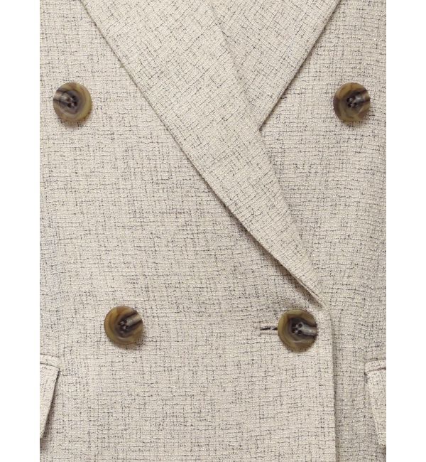 LAGUNAMOON「ツイードダブルテーラードジャケット」|テーラードジャケット|