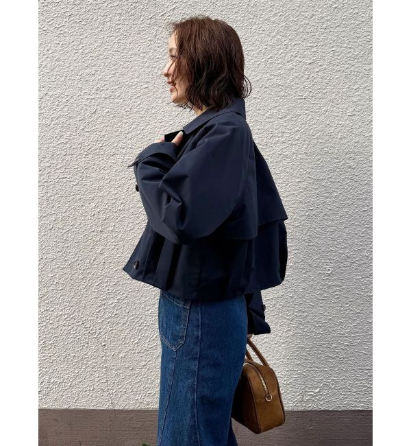 LAGUNAMOON「タックヘムトレンチライクショートブルゾン」|ブルゾン・スタジャン|