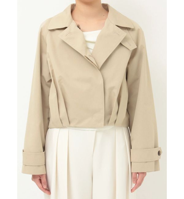 LAGUNAMOON「タックヘムトレンチライクショートブルゾン」|ブルゾン・スタジャン|