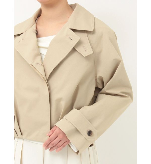 LAGUNAMOON「タックヘムトレンチライクショートブルゾン」|ブルゾン・スタジャン|