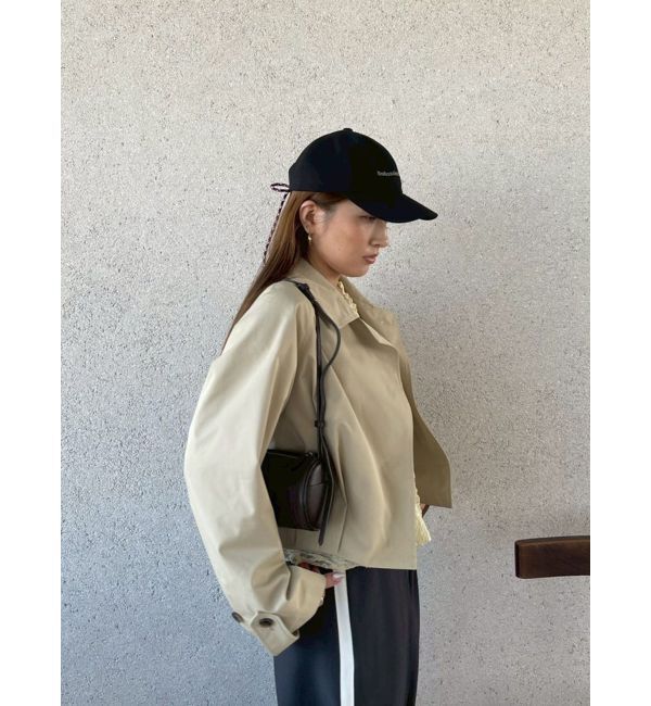 LAGUNAMOON「タックヘムトレンチライクショートブルゾン」|ブルゾン・スタジャン|