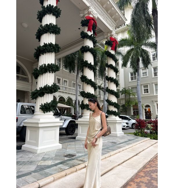 LAGUNAMOON「【ソンイさんコラボ】LADYチュールショールキャミドレス」|ドレス|