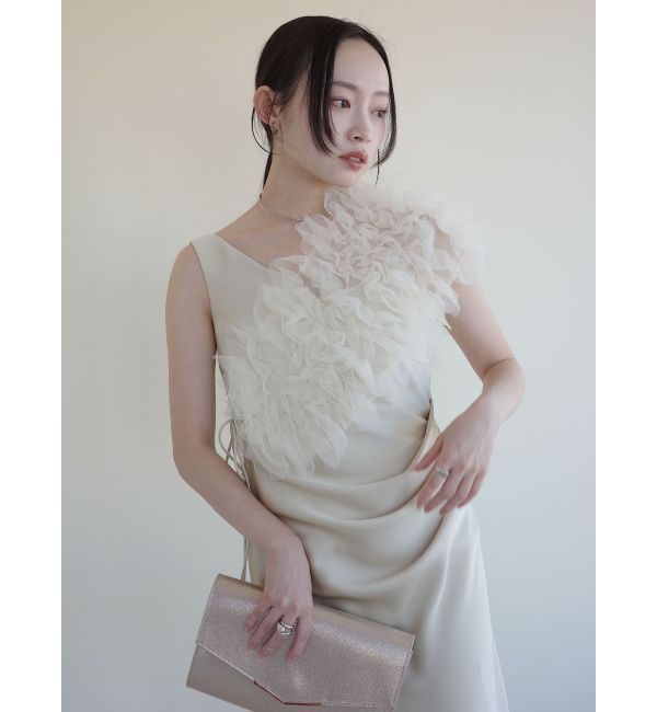 LAGUNAMOON「【ソンイさんコラボ】LADYチュールショールキャミドレス」|ドレス|