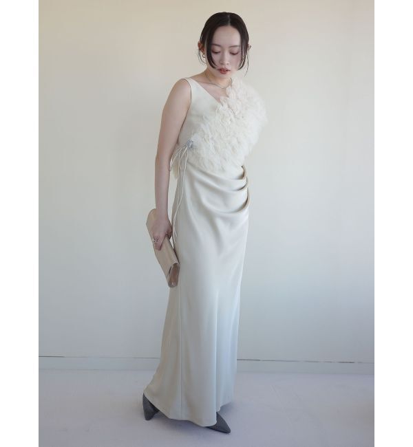 LAGUNAMOON「【ソンイさんコラボ】LADYチュールショールキャミドレス」|ドレス|