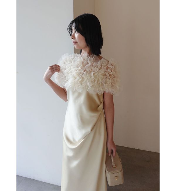 LAGUNAMOON「【ソンイさんコラボ】LADYチュールショールキャミドレス」|ドレス|