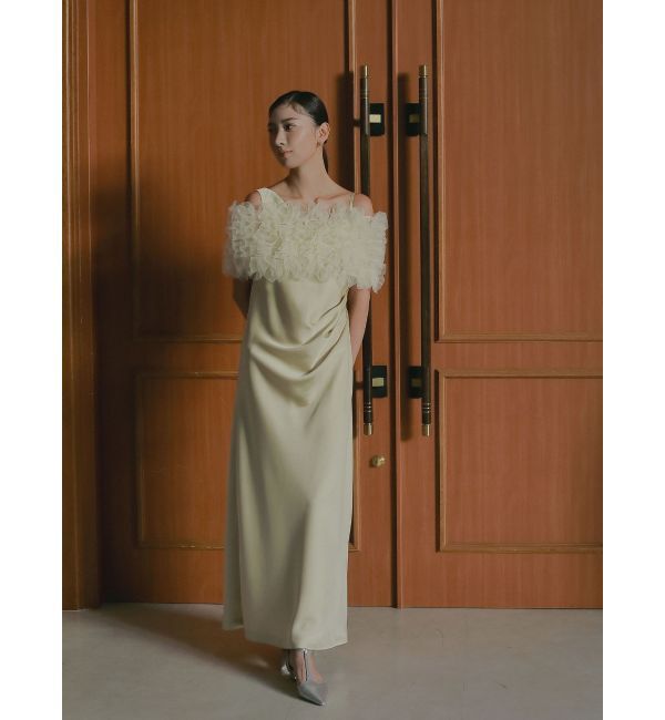 LAGUNAMOON「【ソンイさんコラボ】LADYチュールショールキャミドレス」|ドレス|