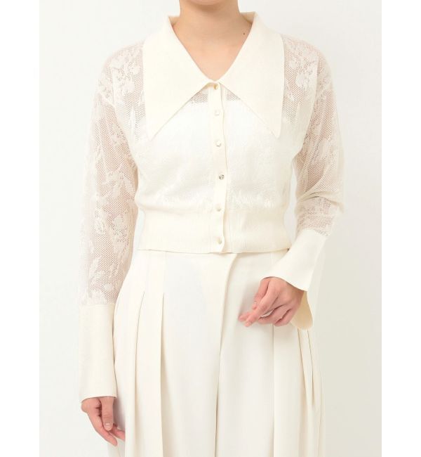 LAGUNAMOON「シアージャガードカーデニットプルオーバー」|ニット・セーター|