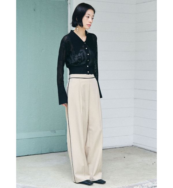 LAGUNAMOON「シアージャガードカーデニットプルオーバー」|ニット・セーター|