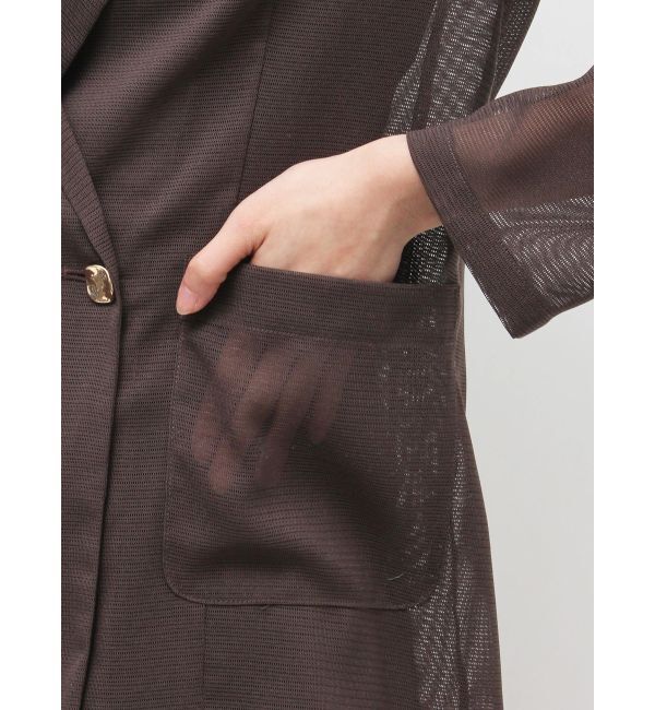 LAGUNAMOON「メッシュダブルテーラードジャケット」|テーラードジャケット|